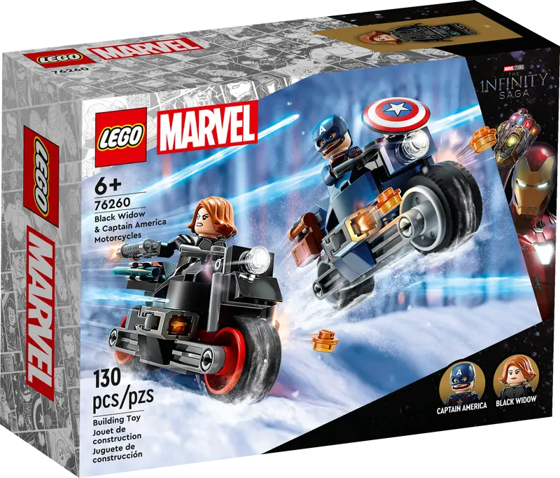 LEGO: Marvel Black Widow and Captain America Motorcycles