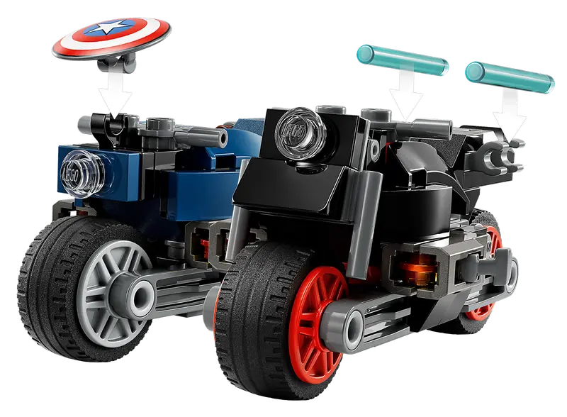 LEGO: Marvel Black Widow and Captain America Motorcycles