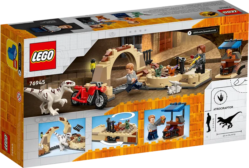 LEGO: Jurrasic World Atrociraptor Dinosaur: Bike Chase