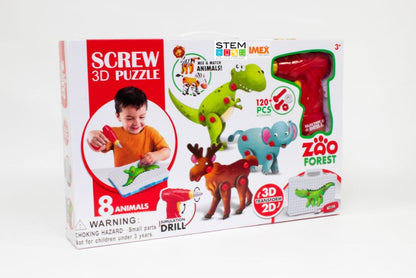 3D Animal Puzzle Building Set