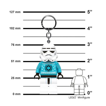 LEGO: Star Wars Ugly Christmas Sweater Stormtrooper Key Chain LED Light 3 inch