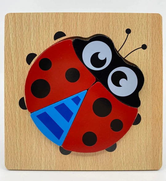Wooden Puzzle - Ladybug